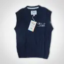 GILET MAILLE COL V  AJ